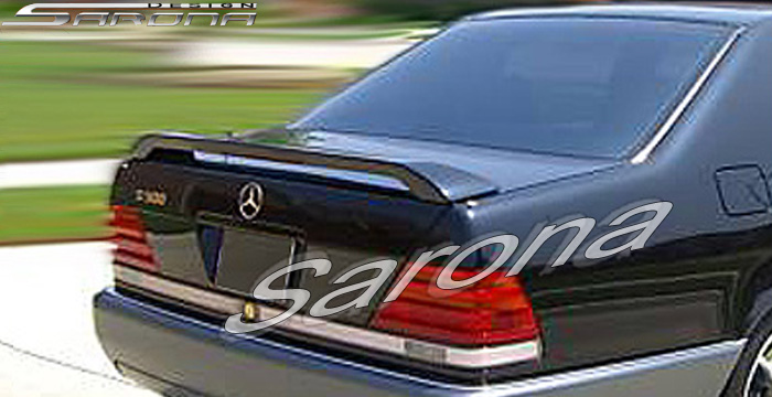 Custom Mercedes S Class Trunk Wing  Sedan (1992 - 1999) - $295.00 (Manufacturer Sarona, Part #MB-013-TW)